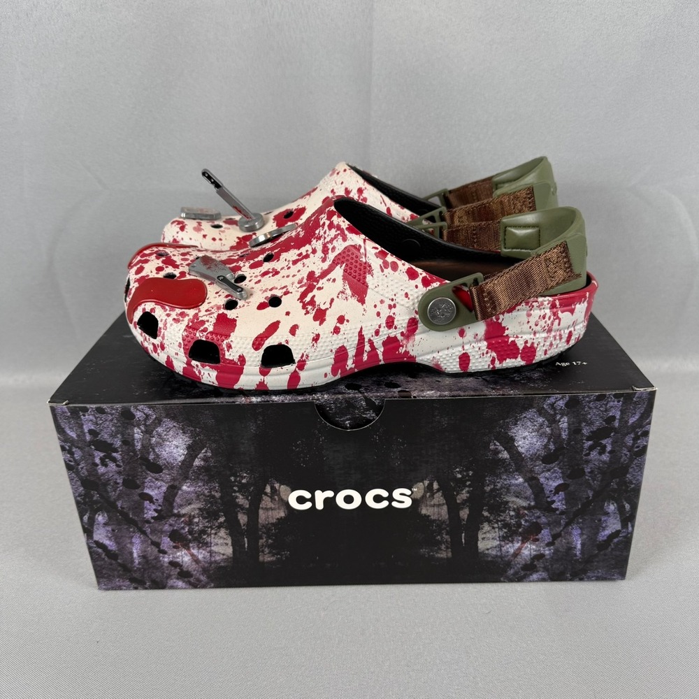 Crocs x Friday the 13th Classic Clogs Mens 10 Jason Voorhees Horror W12 New NIB